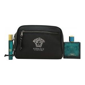 Versace Eros Geschenkset 100ml EDP + 10ml EDP + Toilettas