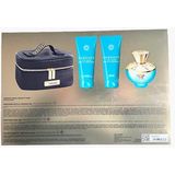Versace Dylan Turquoise EDT Geschenkset EDT 100 ml + 100 ml Körperlotion + 100 ml Duschgel + Tasche