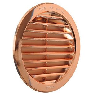 La Ventilazione T16RRAN inbouwrooster, rond, kunststof, koperlook, Ø 190 mm