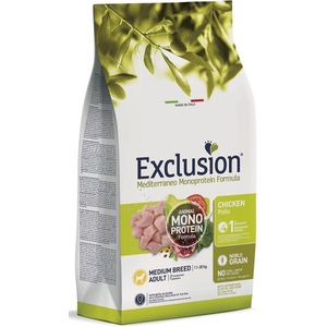 Exclusion - Mediterraneo - Droogvoer hond voor medium rassen - Kip - 3 kilo