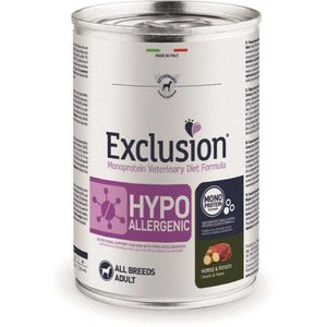 EXCLUSION VETERINARY HYPOALLERGENIC HORSE AND POTATO 5 x 400 gr