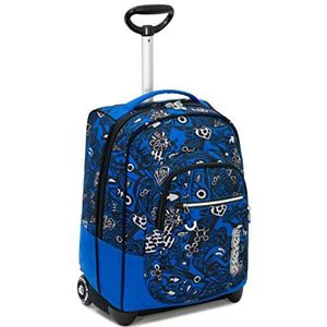 Seven Trolley Fit Noongar, blauw, 35 liter, 2-in-1 rugzak met schouderlift voor trolley, school en reizen