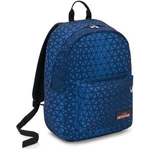 Ischoolpack Seven Winged, 27 liter, blauw, 15 inch laptoptas, met powerbank! School en vrije tijd, Blauw, Taglia unica, casual rugzak