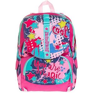 Multifunctionele rugzak Jackpack. 32 l, roze, 2-in-1, afneembaar en te dragen. School & Vrije tijd