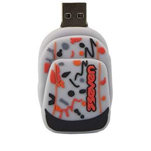 USB 2.0 Stick 32GB Seven wit, Wit., Taglia Unica, School & Leisure Time