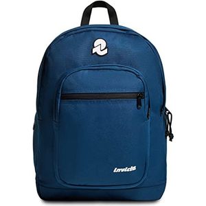 Invicta S.p.a. Invicta Jelek Plain Uniseks rugzak voor kinderen en jongeren, Blauw, Taglia unica, Amerikaans