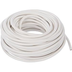 Electraline Kabelrol H03VV-F, 2 x 0,75 mm², 20 m, Wit