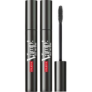 2 stuks Pupa Vamp! Mascara All-in-One 101 Extra Black 9ml. - Voordeelverpakking