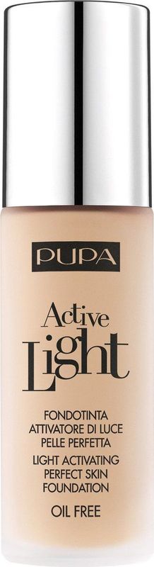 PUPA Foundation Face Make-Up Active Light Light Activating Perfect Skin Foundation 011 Light Beige
