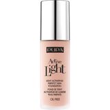 PUPA Foundation Face Make-Up Active Light Light Activating Perfect Skin Foundation 007 Rose