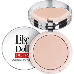 PUPA Compact Poeder Face Make-Up Like A Doll Nude Skin Compact Powder 002 Sublime Nude