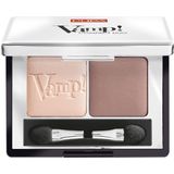 PUPA Milano - Vamp! Compact Duo Oogschaduw 2.2 g Milk Chocolate
