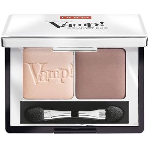 PUPA Milano - Vamp! Compact Duo Oogschaduw 2.2 g Milk Chocolate