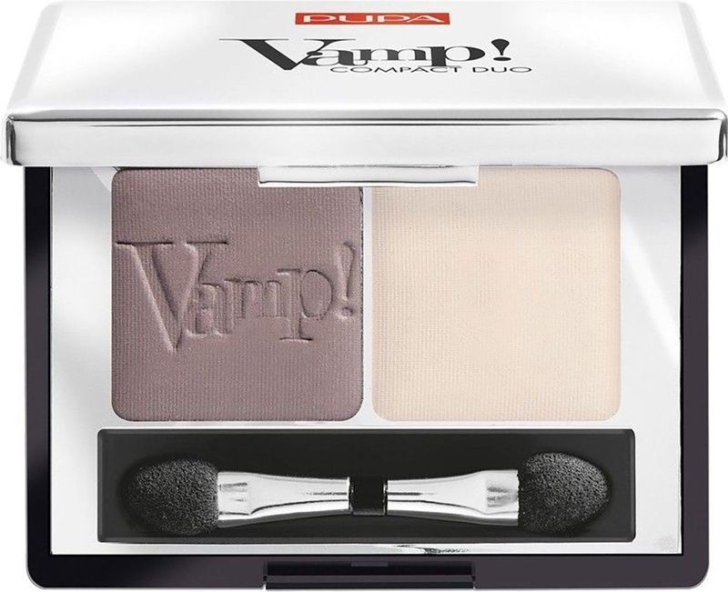 PUPA Milano Ogen Oogschaduw Vamp! Compact Eyeshadow Duo No. 006 Brown Vanilla