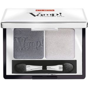 PUPA Milano Ogen Oogschaduw Vamp! Compact Eyeshadow Duo No. 009 Silver Stone