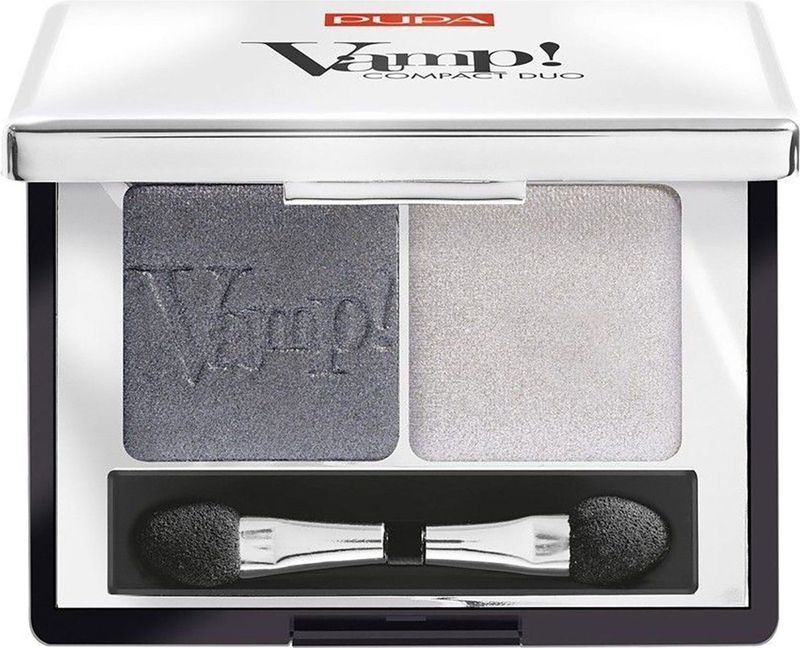 PUPA Milano Ogen Oogschaduw Vamp! Compact Eyeshadow Duo No. 009 Silver Stone
