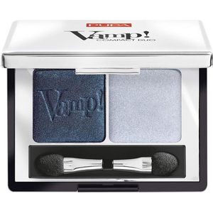 PUPA Milano Ogen Oogschaduw Vamp! Compact Eyeshadow Duo No. 012 Magnetic Blue