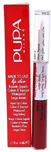 PUPA Milano Lippen Lipgloss Made To Last Lip Duo No. 006 Fire Red