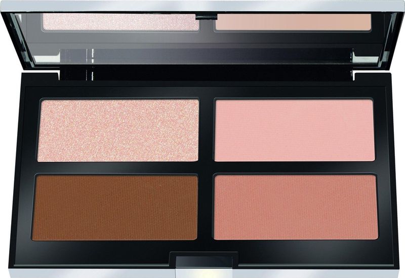 Face Make-Up Contouring & Strobing Powder Palette 002 Medium Skin