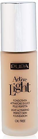 PUPA Milano Active Light - Light Activating Foundation 30 ml Pompflacon Vloeistof 008 Very Light Porcelain