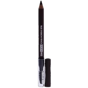 Pupa Milano True Eyebrow Pencil Waterproof - 002 Brown For Unisex 0.023 oz Eyebrow Pencil