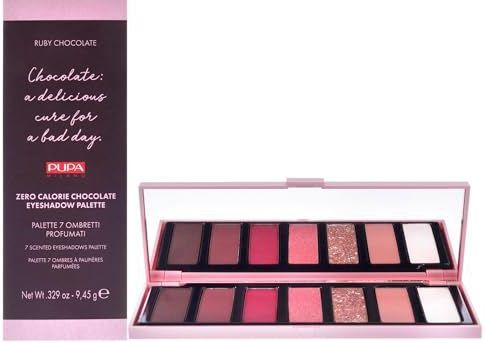 PUPA Milano - Zero Calorie Chocolate oogschaduw - 002 Ruby Chocolate - Licht, Mat en Metallic