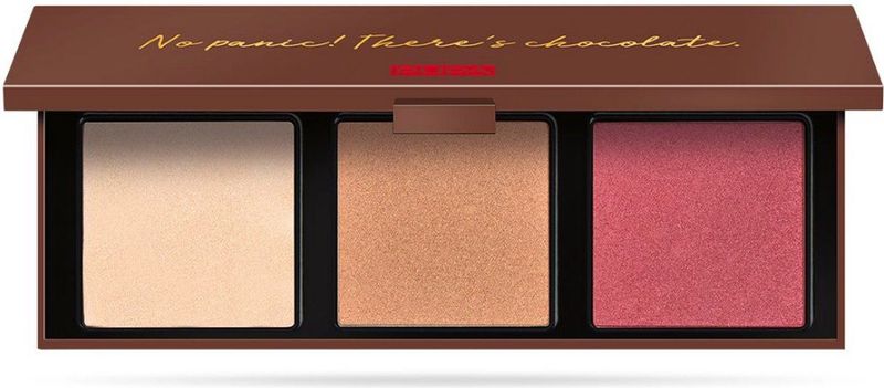Pupa Milano - Zero Calorie Chocolate Highlighting Face Palette - 001 Cherry Chocolate
