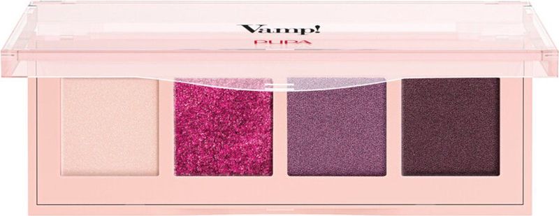 PUPA Milano Vamp! 4 Oogschaduw Palette 004 Vibrant Plum 5,2 gr