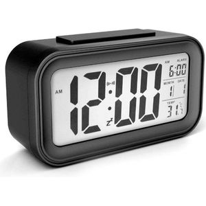 Digitale wekker, Warmhoming 6.5 '' Large Mirror Surface LED-wekker met snooze, Auto / Manual Dimmer en dubbele USB-poort voor opladen