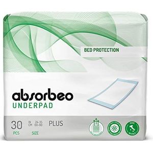 Absorbeo - Onderpad Plus - Bedbescherming, 60 x 90 cm (30 onderpads/pack)