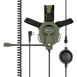 Midland Bow M Tactical tactische hoofdtelefoon met micro-staaf/PTT tactisch voor Kenwood/Midland G11/G10/CT210/CT410/CT710/790