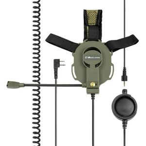 Midland Bow M-Tactical hoofdtelefoon met micro-schacht/PTT tactisch G5/G6/G7/G8/G9