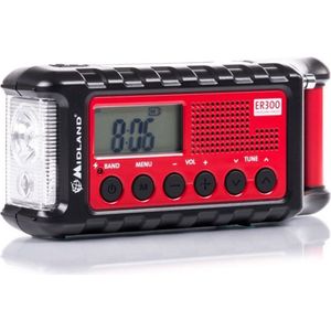 Midland - ER300 - Noodradio - Zwart - Diverse Voedingsbronnen