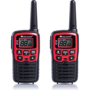Midland - XT10 - Walkie Talkie - Zwart - Hoogwaardige Technologie