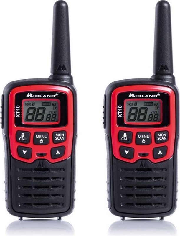 Midland - XT10 - Walkie Talkie - Zwart - Hoogwaardige Technologie