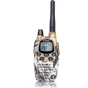 Midland G7 Pro C1090.15, Radio Zender Ontvanger Walkie Talkie Dual Band 8 Kanalen PMR446 en 69 Kanalen LPD, 4 Oplaadbare Batterijen Ni-MH AA 1,2V/1800 mAh, Oplader en Riemclip