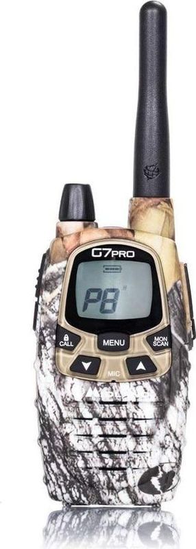 Midland G7 Pro C1090.15, Radio Zender Ontvanger Walkie Talkie Dual Band 8 Kanalen PMR446 en 69 Kanalen LPD, 4 Oplaadbare Batterijen Ni-MH AA 1,2V/1800 mAh, Oplader en Riemclip