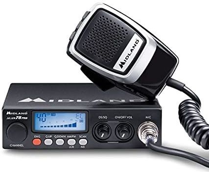 Midland Alan78 Pro, Funk C423.16 CB-radio, 24 V, Alan 78, zwart, Alan 78 Pro