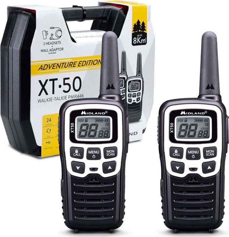 Midland XT50 Adventure - Portofoonset - Walkie Talkie - PMR446 - Set van 2 Stuks - C1178.03