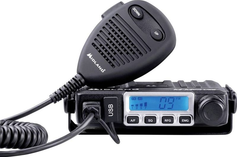 Midland - M-MINI - CB-radio - Multistandaard - Mini - USB-aansluiting