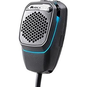 Midland Dual Mike 4 Pin 48 V1 C1283.03 CB microfoon + PTT Dual Zwart