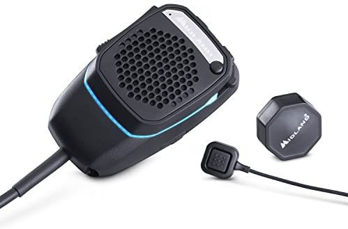 Midland - CB Handsfree Kit - Zwart - 6-Pin Microfoon met Dubbele Mike en PTT