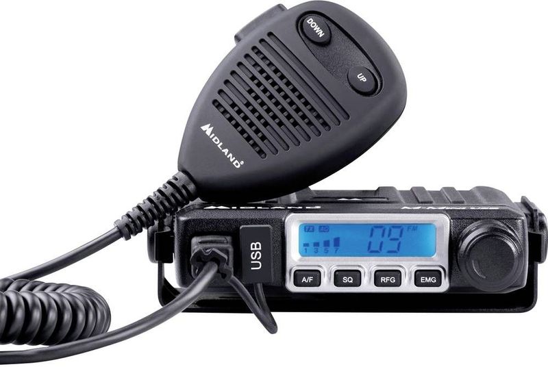 Midland - CB GO USB - Walkietalkie - Zwart - Inclusief Antenne LC29