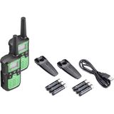 Midland XT30 PRO - Portofoonset - Walkie Talkie - PMR446 - Set van 2 stuks - C1463, Walkietalkie, Groen