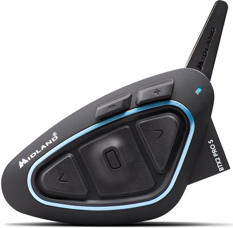 Midland - BTX2 Pro S LR - Intercom - Zwart - Bluetooth 4.2