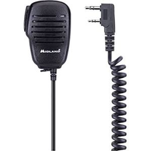 Midland MA22 LK PRO luidsprekermicrofoon met PTT en draaibare clip - Kenwood 2-polige aansluiting