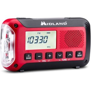 Midland - ER250BT - Noodradio - Bluetooth - Zwart - Multifunctioneel