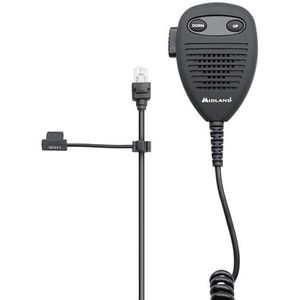 Midland - C1619 - Microfoon - Zwart - Spiraalkabel - R45 Stekker