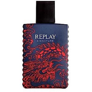 Replay - Signature Red Dragon For Man Eau De Toilette - Herengeur gewijd aan een gedurfde en mysterieuze persoonlijkheid, houtachtige geurgeur - kruidig. 100 ml fles