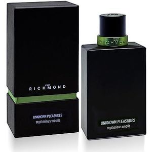 John Richmond unknown pleasures mysterious wood eau de parfum unisexe émotionnel, rationnel, intuitif, tangible et intense. Flacon de 100 ml